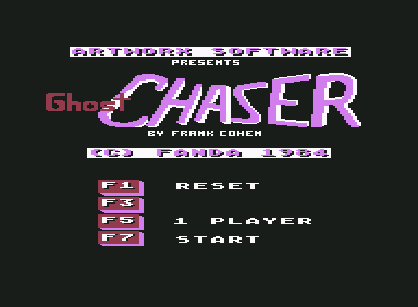 Ghost Chaser (Commodore 64) screenshot: Title Screen