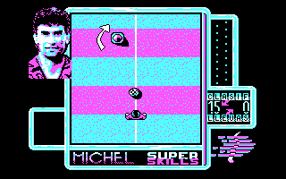 Michel Futbol Master + Super Skills (DOS) screenshot: First trial: Dribbling