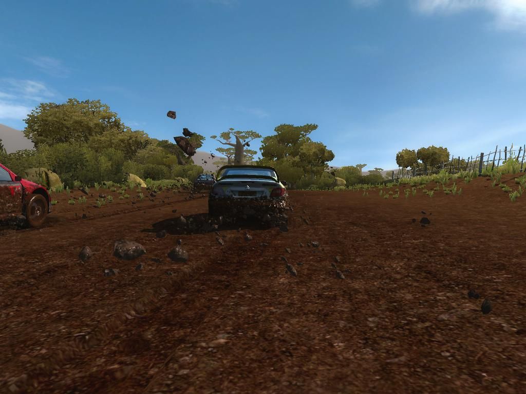 SEGA Rally Revo (Windows) screenshot: Cars leave huge grooves to the mud.