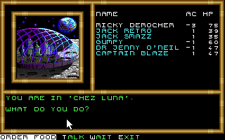 Buck Rogers: Countdown to Doomsday (DOS) screenshot: On the Moon.