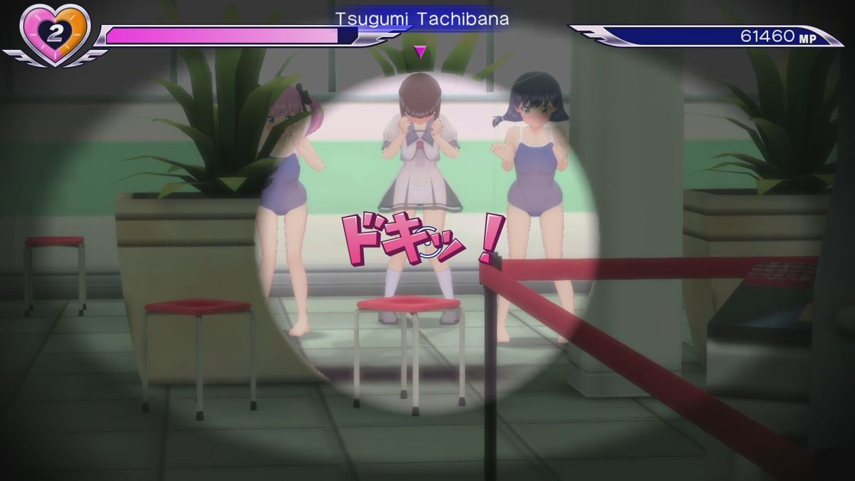 Gal★Gun: Double Peace (PlayStation 4) screenshot: Zoom mode
