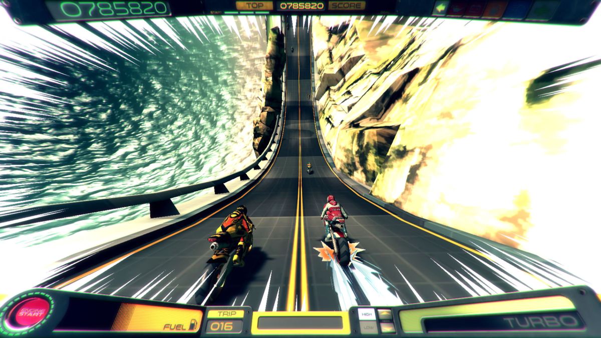 Moto RKD Dash (Windows) screenshot: Passing a racer.
