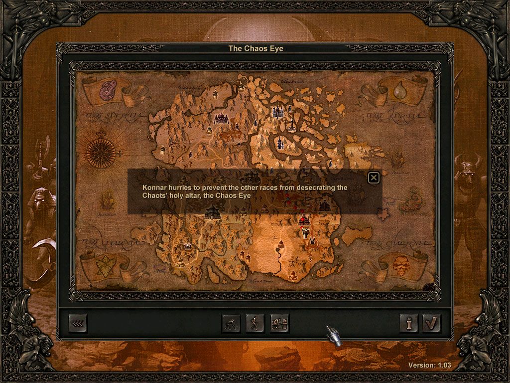 Etherlords II (Windows) screenshot: World Map