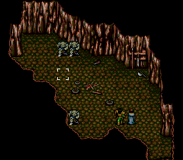 Record of Lodoss War (SEGA CD) screenshot: Fighting some guys in a cave