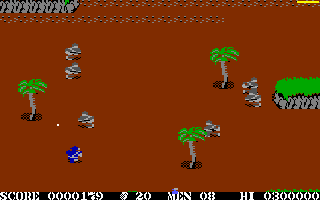 Commando Enhanced (DOS) screenshot: Shoot-out