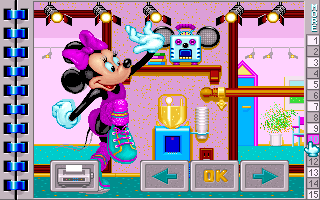 Mickey's Jigsaw Puzzles (DOS) screenshot: Puzzle 10 Minnie Mouse