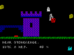 Sorcery (ZX Spectrum) screenshot: My sorcerer is under attack!
