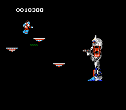 Transformers: Convoy no nazo (NES) screenshot: And another Decepticon boss battle