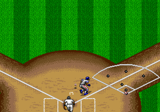R.B.I. Baseball '94 (Genesis) screenshot: After a bunt