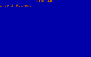 Othello (DOS) screenshot: First screen