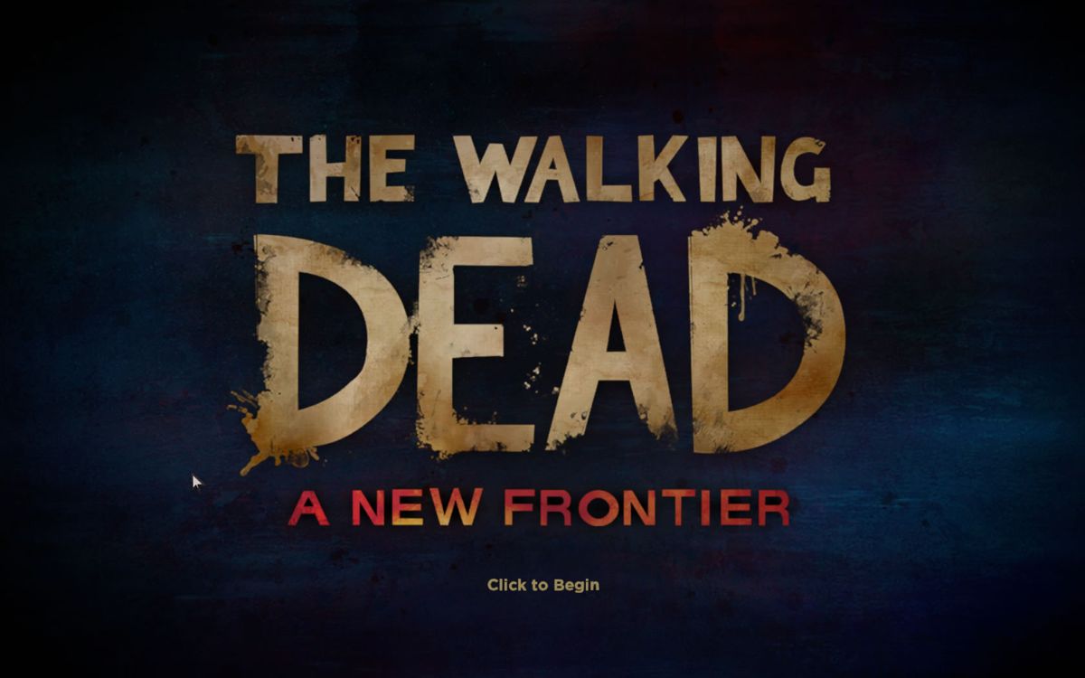 The Walking Dead: A New Frontier (Windows) screenshot: Title screen