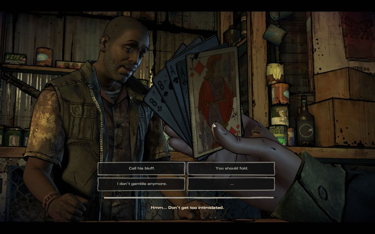 The Walking Dead: A New Frontier (Windows) screenshot: Episode 1: making friends.