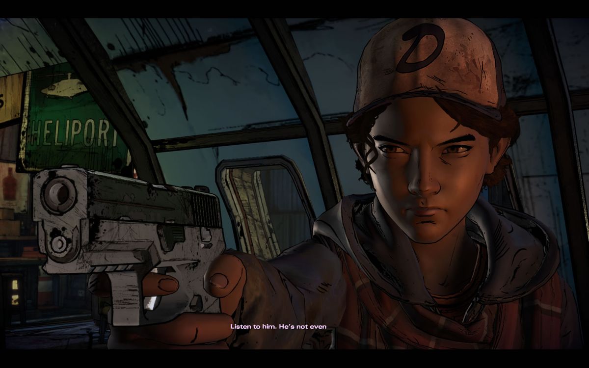The Walking Dead: A New Frontier (Windows) screenshot: Episode 1: Clem wants revenge for being ripped off.