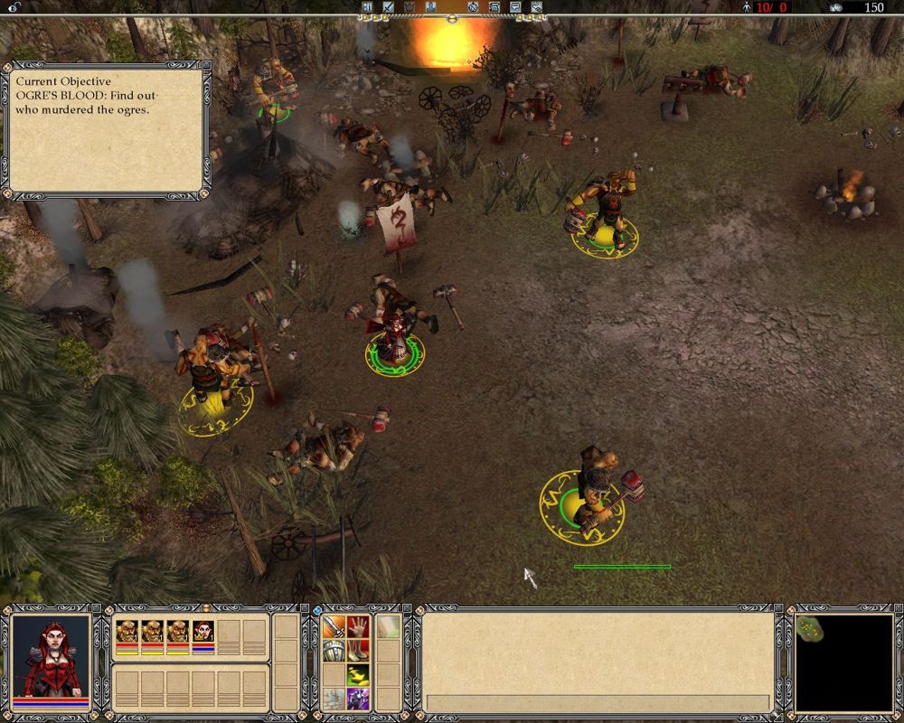 Lords of EverQuest (Windows) screenshot: The start of a single player campaign<br>The mission is simple, find the bad guys and kill them all<br>Sounds like this could become a theme