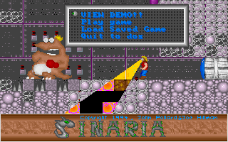 Sinaria: Lost in Space (DOS) screenshot: Title Screen.