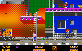 Catch 'Em (DOS) screenshot: Level 3.