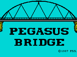 Pegasus Bridge (ZX Spectrum) screenshot: Loading screen.