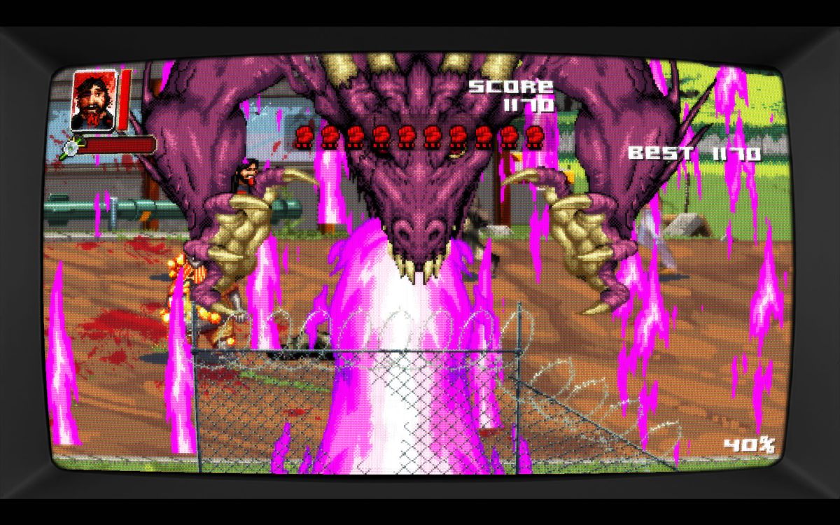 Dead Island: Retro Revenge (Windows) screenshot: A magic attack with a dragon