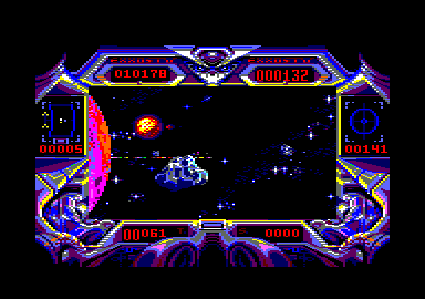 Purple Saturn Day (Amstrad CPC) screenshot: First level