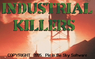 Industrial Killers (DOS) screenshot: Title screen.