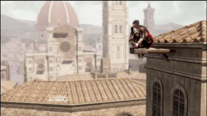 Assassin's Creed II (PlayStation 3) screenshot: Only Ezio and eagles are crazy enough to reach for the top.