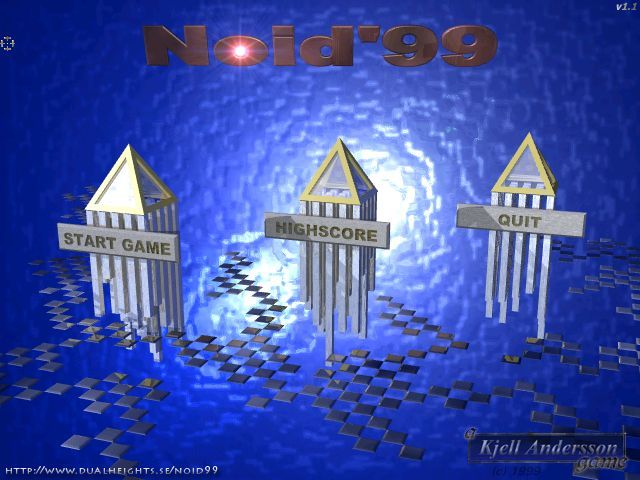 Noid'99 (Windows) screenshot: The main menu