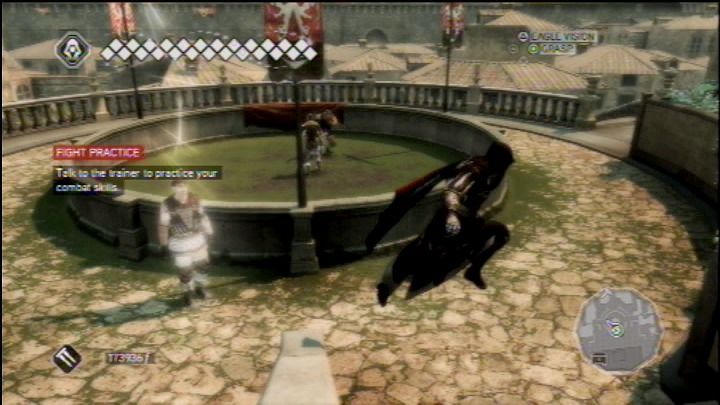 Assassin's Creed II (PlayStation 3) screenshot: Sorry, this morning I'm gonna skip the practice.