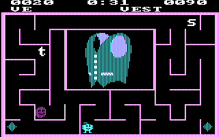 Alphabet Zoo (PC Booter) screenshot: Player 2 takes this one (CGA, RGB)