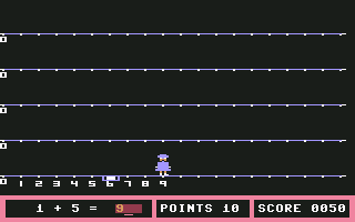 Fay: That Math Woman! (Commodore 64) screenshot: Your answer was wrong