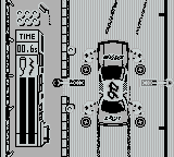 Days of Thunder (Game Boy) screenshot: Practice how fast you can change the tires
