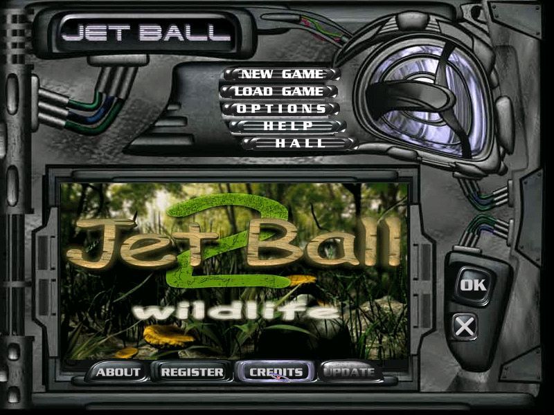 1st Go Warkanoid II (Windows) screenshot: Jet Ball II: Main Menu
