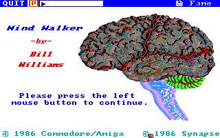 Mind Walker (Amiga) screenshot: Title screen