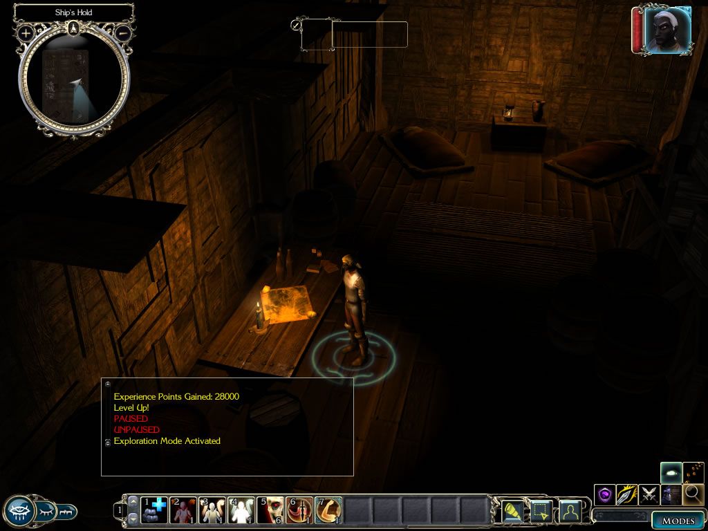 Neverwinter Nights 2: Mysteries of Westgate (Windows) screenshot: The game starts on this ship