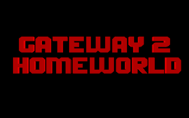 Gateway II: Homeworld (DOS) screenshot: Title screen