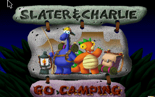 Slater & Charlie Go Camping (DOS) screenshot: Title screen