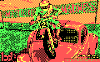 Motorbike Madness (DOS) screenshot: Title screen