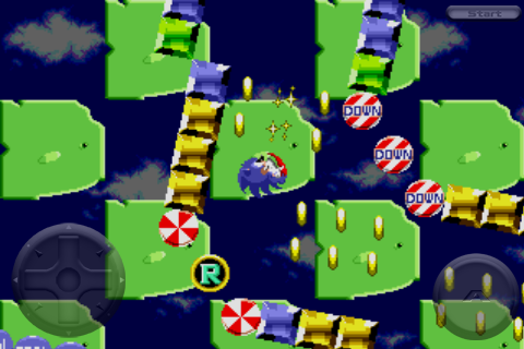 Sonic the Hedgehog (iPhone) screenshot: Bonus stage!
