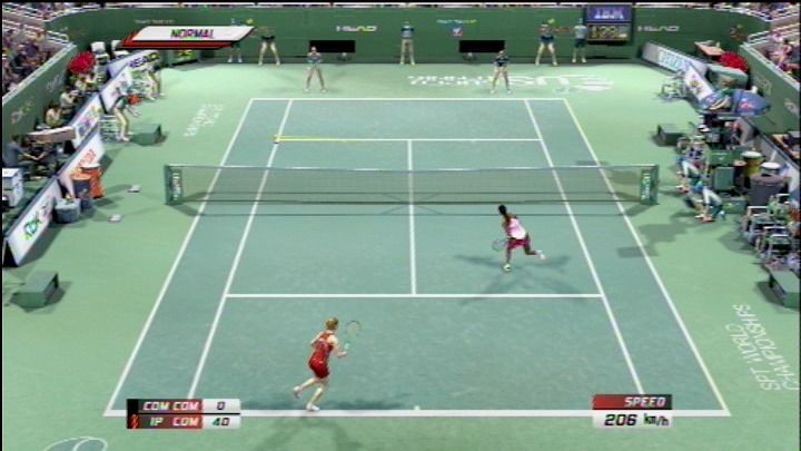 Virtua Tennis 3 (PlayStation 3) screenshot: That's too fast to catch.
