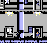 Terminator 2: Judgment Day (Game Gear) screenshot: An armed guard