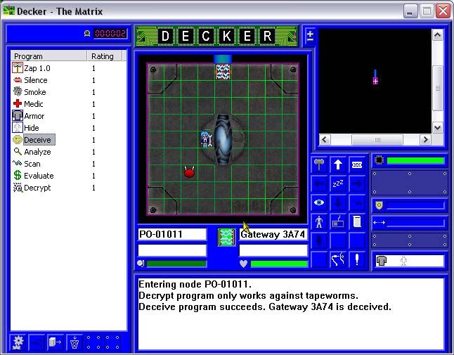 Decker (Windows) screenshot: Into the Matrix...