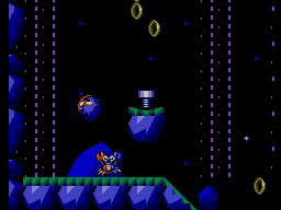 Sonic the Hedgehog 2 (SEGA Master System) screenshot: Dark Level