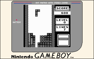 Tetris (Game Boy) screenshot: A classic move