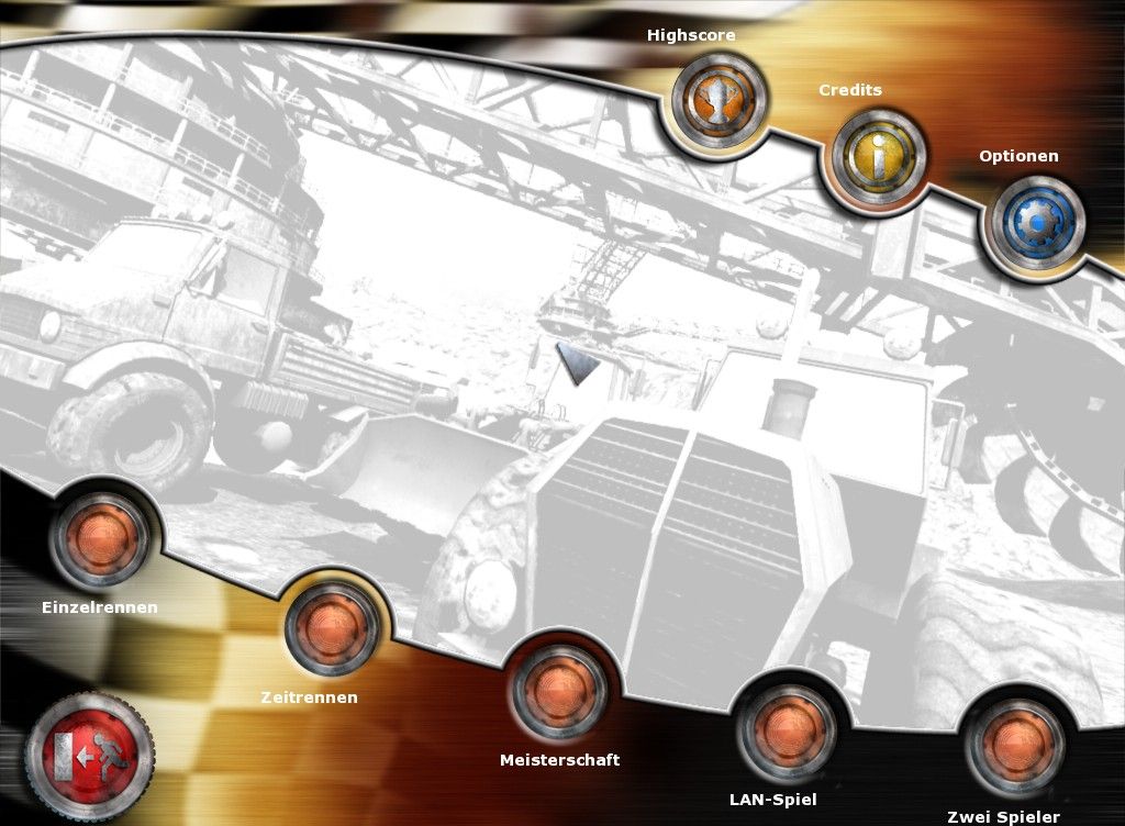 Traktor Racer 2 (Windows) screenshot: Main menu