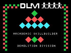 Demolition Division (TI-99/4A) screenshot: Title screen