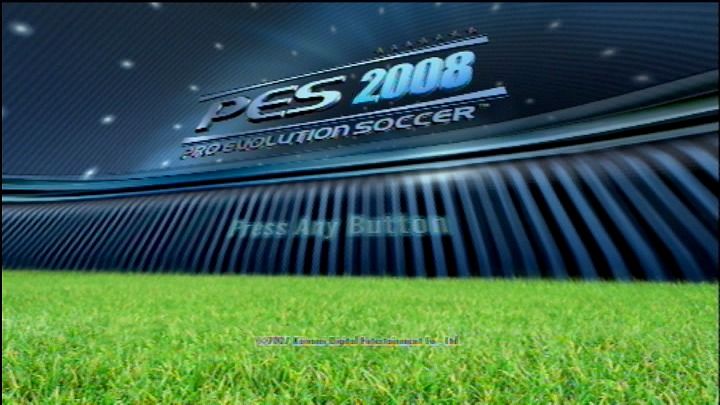 PES 2008: Pro Evolution Soccer (PlayStation 3) screenshot: Title screen