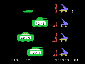 Demolition Division (TI-99/4A) screenshot: A few hits, but I'm running out of time