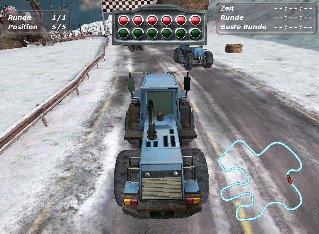 Traktor Racer 2 (Windows) screenshot: Pole position