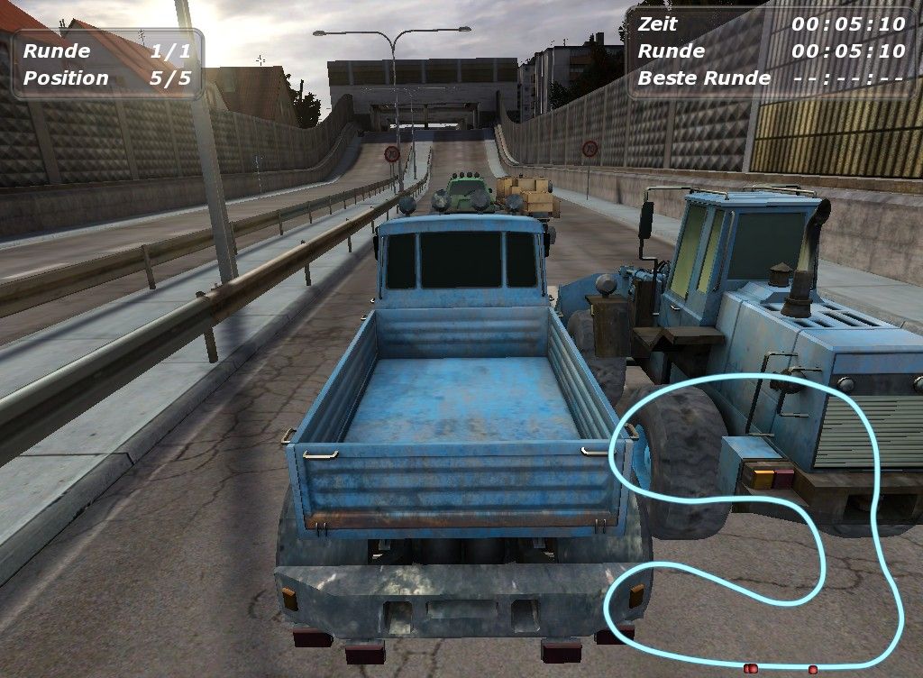 Traktor Racer 2 (Windows) screenshot: Race with a truck