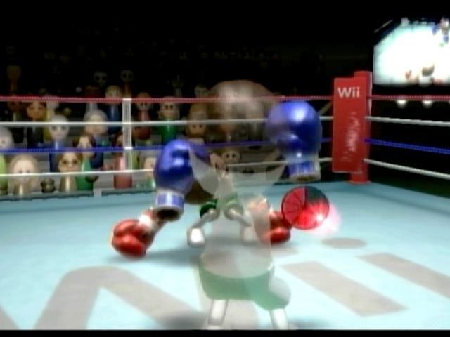 Wii Sports (Wii) screenshot: Computer stumbles back to his feet