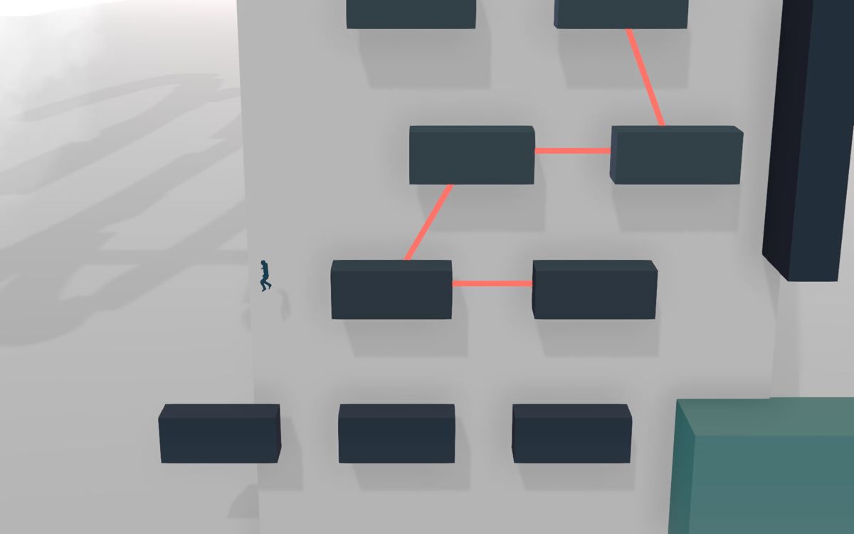 Metrico+ (Windows) screenshot: Connecting all blocks is optional, but rewarded with an achievement.